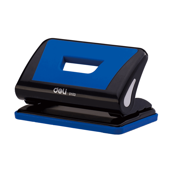 Deli E0103 10-sheets Puncher - Blue/Black (pc)